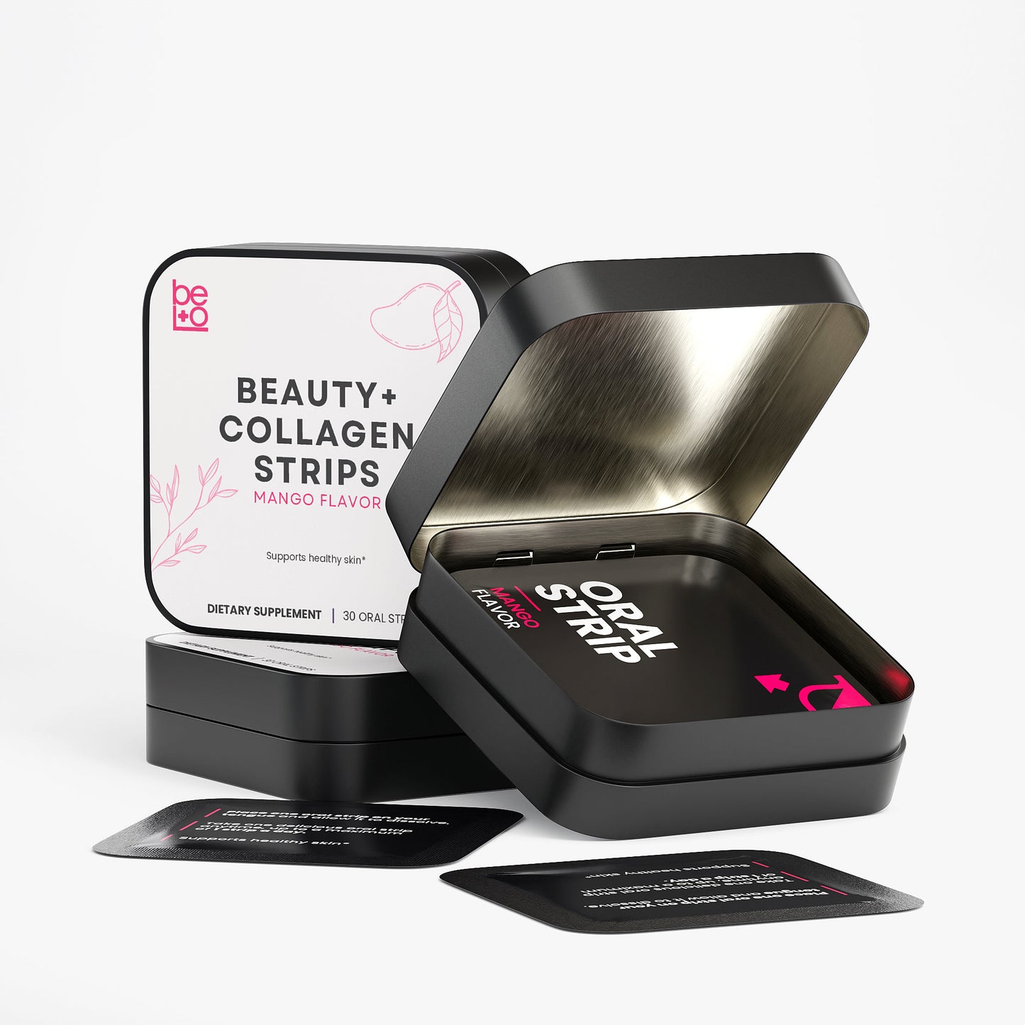 Beauty + Collagen Strips: Daily support for glowing, firm & youthful-looking skin.